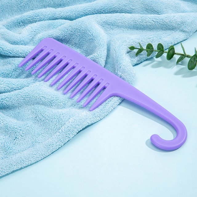 2 peines de cepillo de pelo grandes de primera calidad con gancho para desenredar cabello rizado mojado