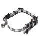 thumbnail image 2 of Gatos lindos collares con lazo corbata a cuadros pajarita de tela suave con campana mascotas decoración suministros negro blanco, 2 of 5