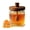 Geometry, variant on MARCHROSE Glass Honey Jar with Dipper Stick and Wood Lid, 17oz Honey Pot for Kitchen Storage Sunflower