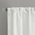 thumbnail image 4 of Madison Park Irina Diamond Pattern Adult Indoor Sheer Window Curtain Panel 50"x95" White, 4 of 5
