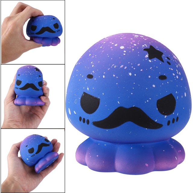 Slow Rising Galaxy Octopus Squishies Squeeze Kids Toy Stress Reliever Aid Mobile