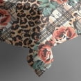 thumbnail image 5 of Pioneer Flower Floral Print Pattern Square Tablecloth,Waterproof Square Table Cover,Wipeable Spillproof Washable Table Cover for Home Kitchen Party Decor 42"X42"(107x107cm), 5 of 6