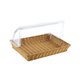 thumbnail image 4 of Cesta de pan tejido de ratán imitación, cesta de servicio de alimentos, contenedor de almacenamiento de alimentos multipropósito, cesta de servicio 42CMX28CMX26CM, 4 of 9