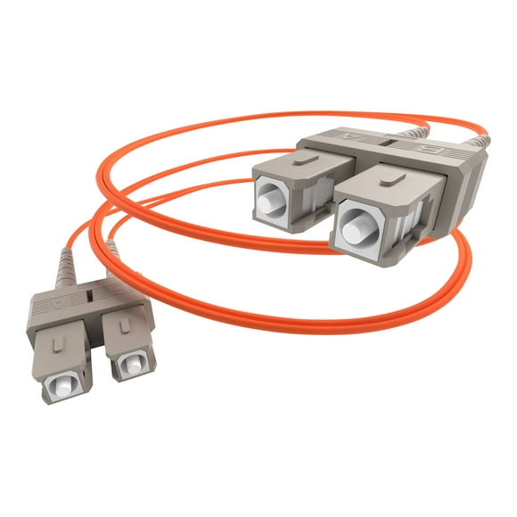 UNC Group - Câble Réseau - SC multi-mode (M) à SC multi-mode (M) - 4 M - Fibre Optique - 50 / 125 Microns - orange