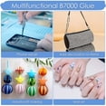 thumbnail image 5 of Duslogis 4 PCS 25ML B7000 Crafts Glue Super Adhesive, Multipurpose B-7000 Rhinestones Bonding Glue Flexible Clear Glue for DIY Jewelry Beads Fabric Cloth Nail Art Shoes Screen Repair, 5 of 7