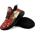 thumbnail image 4 of Coolcustomize Christmas Santa Claus Themed Sneakers for Men & Women - Comfortable Tennis Walking Shoes, Cushion Gym Sports Training Shoes, 4 of 7