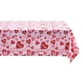 thumbnail image 4 of Serafina Home Valentine Vinyl Flannel Backed Tablecloth for Dining Room Kitchen Table Decor: Valentine's Day Love Wedding Red Hearts Themed Designs 52" x 70", 4 of 5