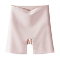 thumbnail image 1 of Qarigey Pantalones de seguridad de seda de cintura alta 2 en 1 para mujer, medias transpirables, bragas de realce, pantalones cortos de ropa Ropa interior rosa violeta XL(120-140 kg), 1 of 6