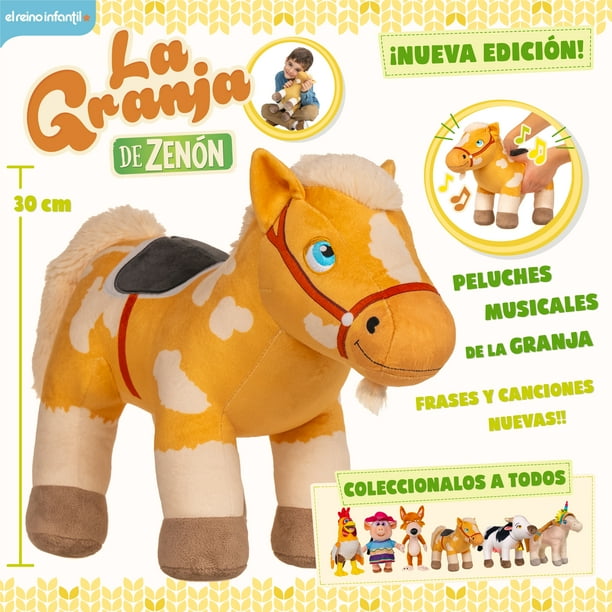 Percheron Peluche Musical 30 Cm La Granja De Zenon El Reino La granja de Zenon Percheron Walmart en linea