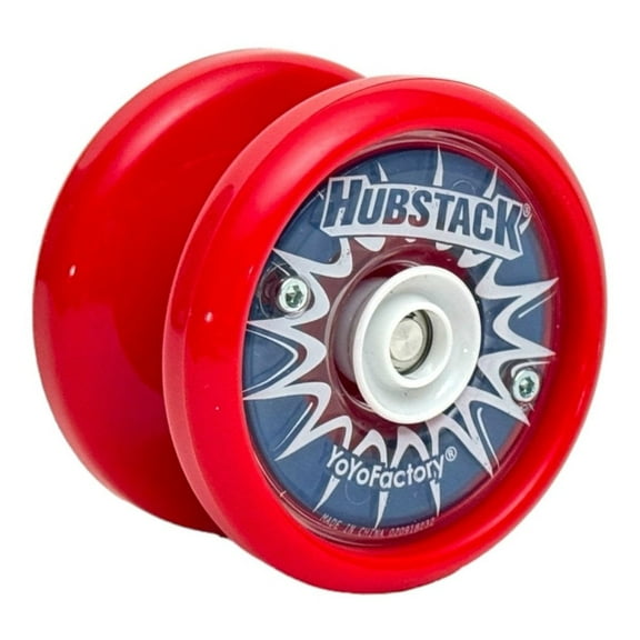 YoYoFactory Hubstack Yo-Yo - YoYo Plays Responsive or Unresponsive! (Red w/Blue)