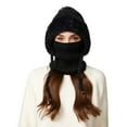 thumbnail image 6 of Eolstice 3 In 1 Knitting Hat, Winter Hat for Woman, Fleece Lined Balaclava, Winter Face Mask, Cold Weather Gear for Skiing, Snowboarding, Outdoor Winter Sports(A), 6 of 7