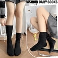 thumbnail image 7 of 3 Pack Slouchy Socks for Women, Knee High Boot Socks Scrunch Leg Warmers, Soft Cozy Valentines Day Gifts for Her, 7 of 7