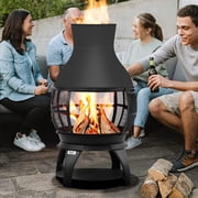 BALI OUTDOORS Fire Pit Outdoor Wood Burning Chiminea for Patio