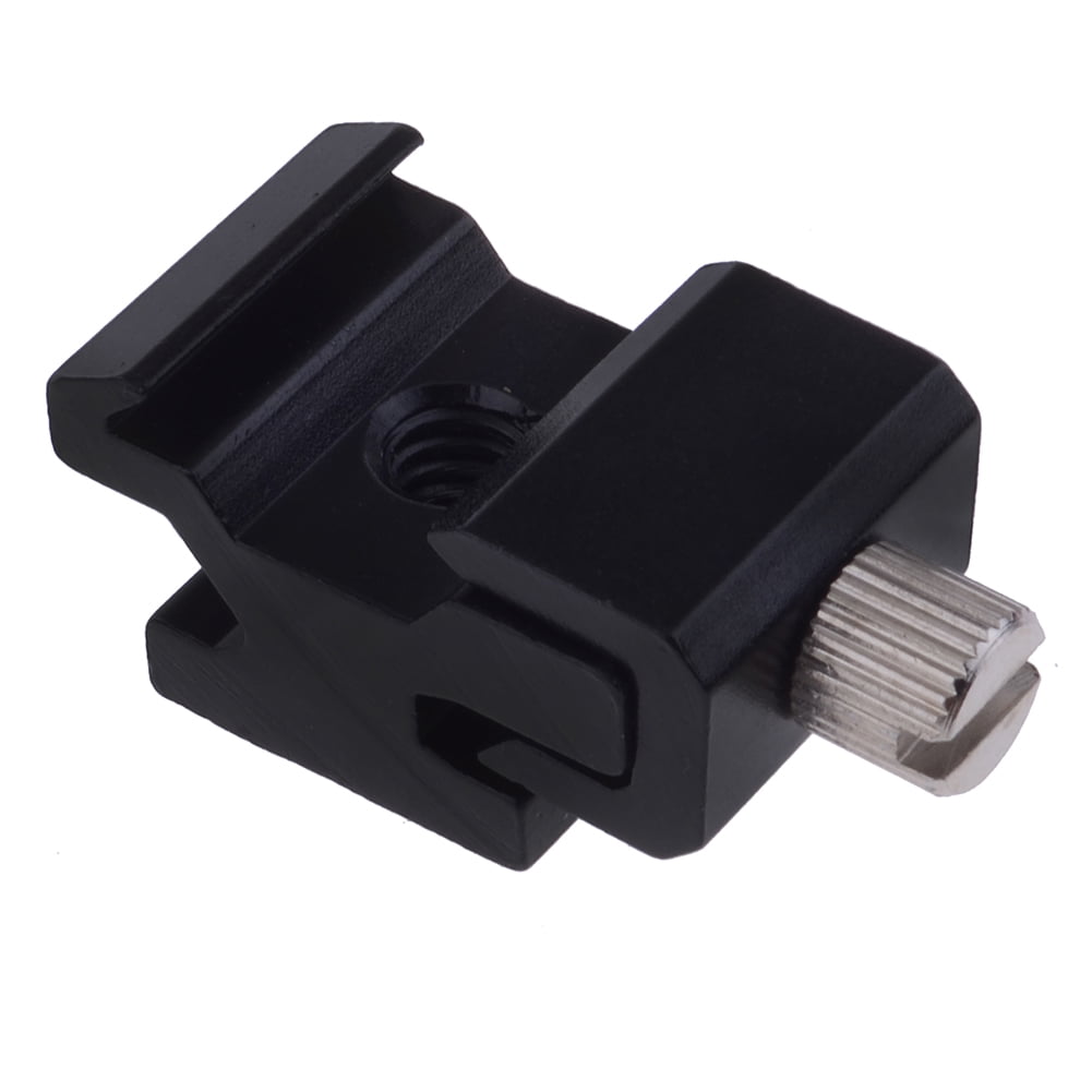 Neewer Black Metal Cold Shoe Flash Stand Adapter with 1/4inch 20