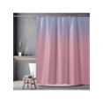 thumbnail image 1 of Ombre Shower Curtain Gradual Color Design Fabric with 12 Hooks Ombre Shower Curtain Aqua Stripe for Bathroom Waterproof, Standard 72X72inch-Aqua, 1 of 4