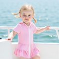 thumbnail image 2 of Bata de Playa con Toalla para Niña Pequeña (Rosa, 3-4 Años), 2 of 6
