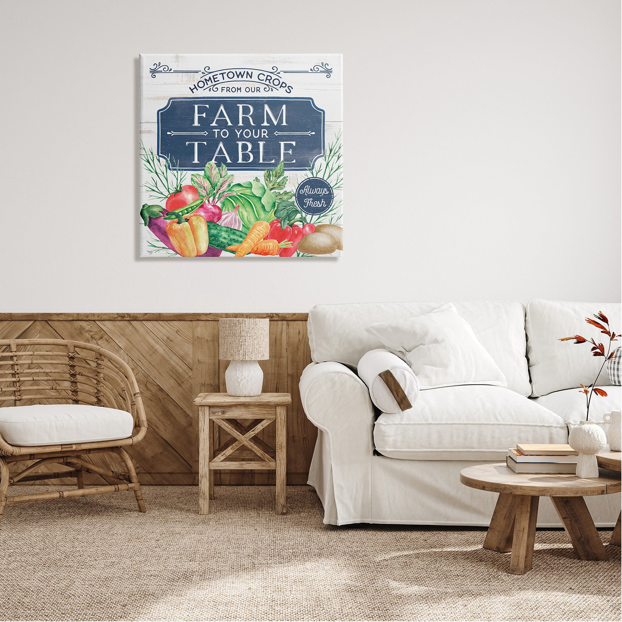 Stupell Industries Farm To Table Crops Food & Beverage Painting Gallery Wrapped Canvas Print Wall Art, 30 x 30