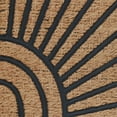 thumbnail image 3 of Sunburst Coir and Rubber Outdoor Doormat, Mainstays, 24" x 36", Half-Round, Natural, 3 of 5