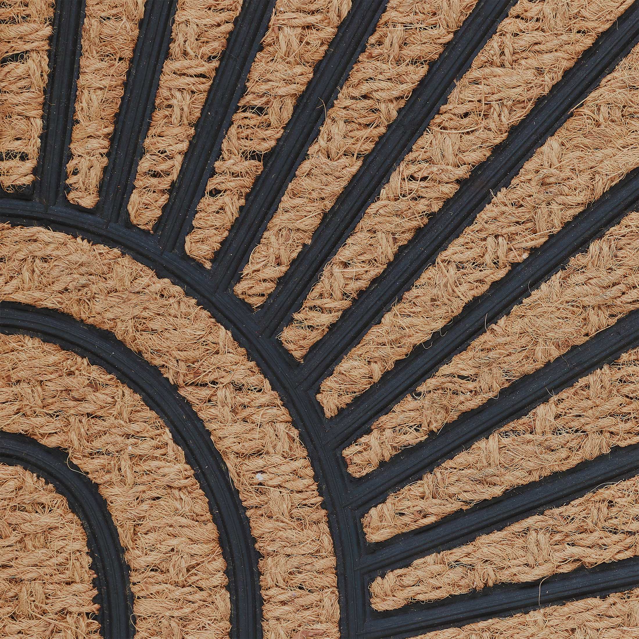 Mainstays Sunburst Coir Outdoor Doormat, Half-Round photo 3
