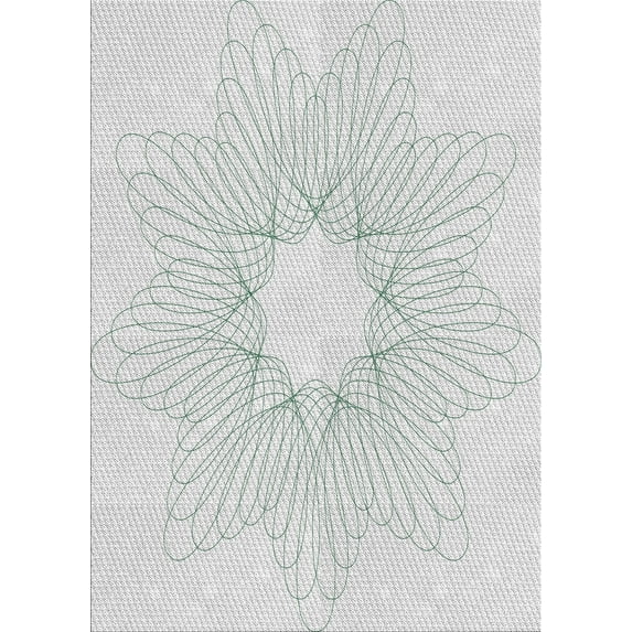 Ahgly Company Indoor Rectangle Patterned Dark Gray Novelty Area Rugs, 3' x 5'