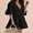 Black, variant on Charmo Womens Swimsuit Cover up Summer Casual Beach Dress Sexy V Neck Bathing Suit Cover up Dress