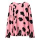 thumbnail image 5 of Camiseta de manga larga con cuello redondo para mujer a la moda, blusa suelta con estampado de verano Fridja  hj761, 5 of 6