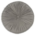 thumbnail image 4 of SAFAVIEH Clary Solid Floor Pillow, 25" x 25", Grey, 4 of 5