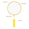 thumbnail image 4 of Juego de raqueta de bádminton con volantes, juego de bádminton para niños, juego de bádminton para playa, jardín y deportes de interior y exterior, 4 of 6