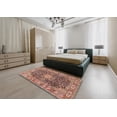 thumbnail image 4 of Ahgly Company Indoor Rectangle Traditional Brown Red Medallion Area Rugs, 5' x 7', 4 of 6