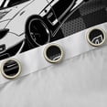 thumbnail image 4 of Homewish Racing Car Curtains Pack of 2 (42x84 Each) for Female Men Adults,Geometric Plaid Buffalo Curtains Blackout,Black White Bedroom Curtains,Breathable Home Decor, 4 of 6