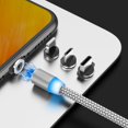 thumbnail image 4 of MesaSe 360°Rotation Magnetic Charging Cable(3ft) 3 in 1 Magnetic Charging Cable  Compatible with Mirco USB  Type C Smartphone and iProduct Device, 4 of 6
