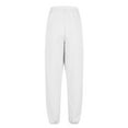 thumbnail image 7 of USNSM Women's Sweatpants High Waisted Solid Color Cinch Bottom Lounge Pants Stylish Aesthetic Active Joggers Straight Pants White XL, 7 of 7