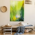 thumbnail image 2 of Flower Tapestry, Oil Paint Print Daisies in Field Blurry Effects Nature Depiction Artistic Manner, Wall Hanging for Bedroom Living Room Dorm Decor, 40W X 60L Inches, Green White, by Ambesonne, 2 of 5