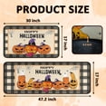 thumbnail image 2 of Halloween Pumpkin Kitchen Rug Set of 2 Washable Non Slip, Holiday Farmhouse Party Floor Mat for Home Kitchen Decorations, Sink, Office, Laundry 17"x47"+17"x30", 2 of 6
