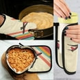 thumbnail image 5 of Yayeee Oven Mitts and Pot Holder Set of 4 Heat Resistant Kitchen Gloves Baking Hot Pad, Colorful Plane Stripes, 5 of 5