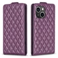thumbnail image 6 of Flip Wallet Case for iPhone 14, PU Leather Magnetic Snap Folio Cover with Card Holder, Kickstand Function - TPU Shockproof Durable Protective Phone Case for iPhone 14, Darkpurple, 6 of 7