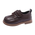 thumbnail image 2 of YHAJDS Girls Solid Color Leather Flat Sandals Slip On Summer Dress Shoes Soft, 2 of 5