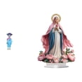 thumbnail image 1 of Figura de resina de geisha japonesa con kimono, escultura acrílica, adorno de mesa coleccionable, ideal para dormitorio, sala de estar, estantería u o, 1 of 8