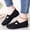 Black, variant on Womens Casual Shoes Lace Up Slip On Round Toe Sneakers for Women Summer Flat Sole Walking Everyday Footwear US :7