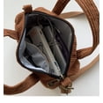 thumbnail image 5 of Xiaocao8 Small Corduroy Crossbody bag for Women, Solid Mini Shoulder Bag with Zipper Casual Cute Handbag Purse for School Work, Dark Green, 5 of 7