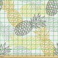 thumbnail image 2 of Ambesonne Fruits Fabric by the Yard Upholstery, Exotic Pineapple Tropics, 1 Yard, Marigold Dimgray, 2 of 5