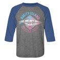 thumbnail image 1 of Jaws Amity Island Reef Premium Royal Adult Raglan Baseball T-Shirt, 1 of 2