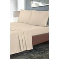 thumbnail image 3 of Royale Linens California King Flat Sheet Only - Brushed 1800 Microfiber - Wrinkle&Stain Resistant - Hotel Quality Flat Sheet Sold Separately - Top Sheet for Bed (King Cal, Sand), 3 of 10