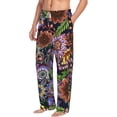 thumbnail image 2 of Xecao Vintage Floral Men's Straight Lounge Pajama Pants: The Ultimate in Comfortable Sleepwear, 2 of 9