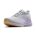 thumbnail image 1 of Zapatillas para correr Brooks Trace 4 para mujer, Oyster/Púrpura, 11.5 M, 1 of 6