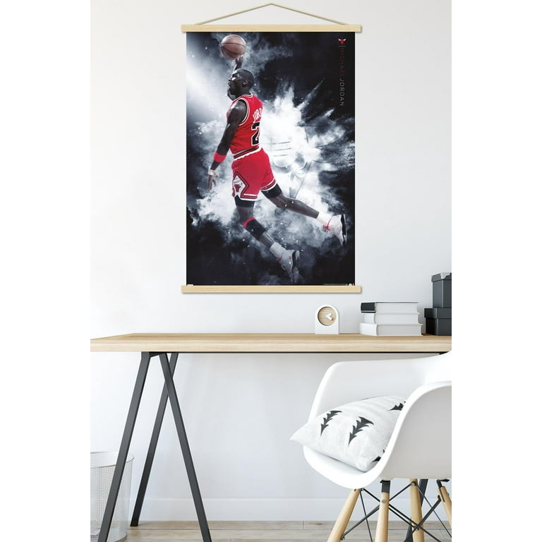 Michael Jordan - Black and White Wall Poster, 22.375 inch x 34 inch, EBPOD21924PMEC