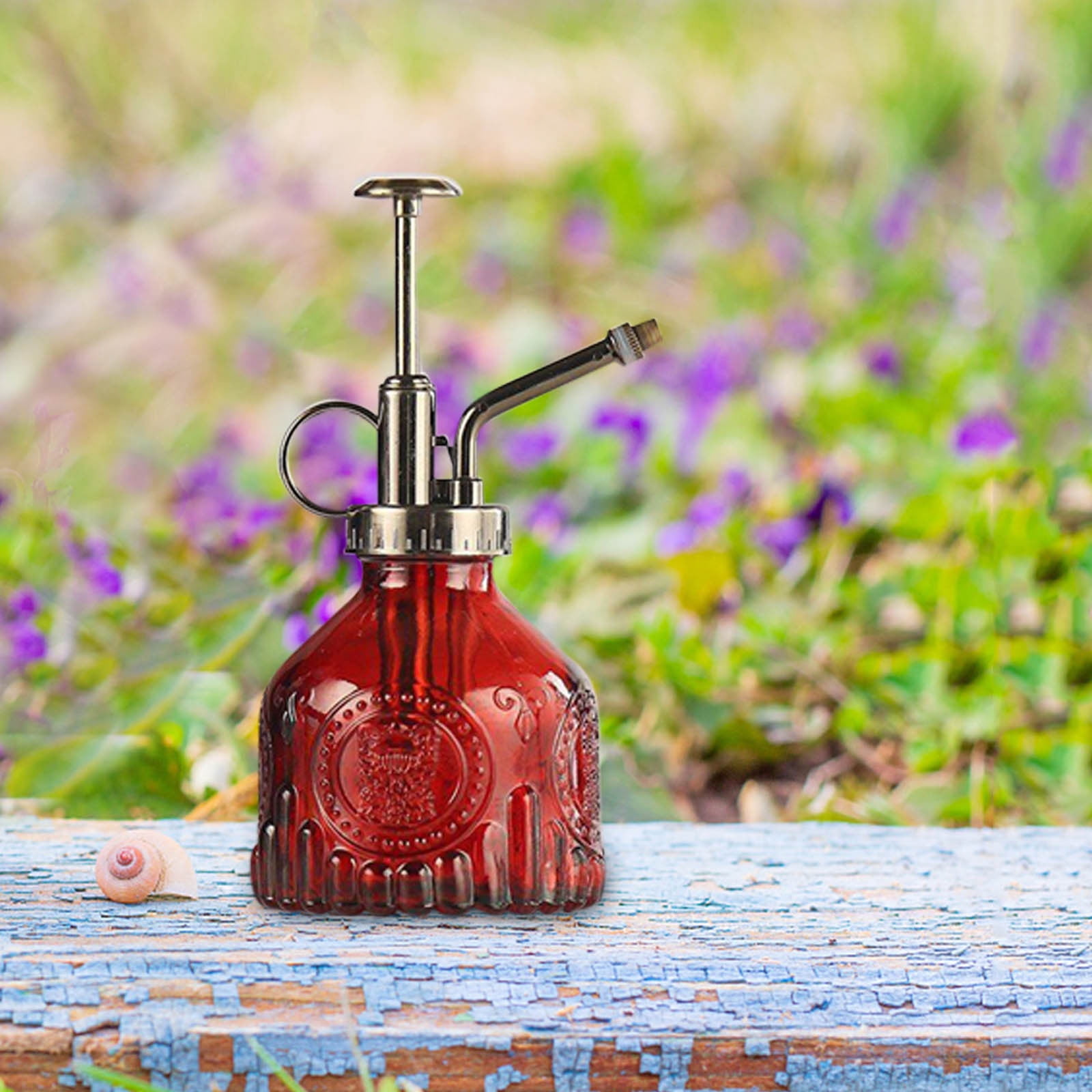 LYINGF Gardening Retro Glass Watering Can Pressure Spray Watering Watering Can,Handheld Spray Bottle for Garden Plants Cleaning Solutions Outdoor Indoor Gardening and Cleaning Work