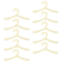 OUNONA 10Pcs Hangers For Puppy Clothes Plastic Pet Garment Hanger White For Organizing Pet Clothes