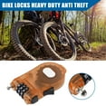 thumbnail image 2 of Bike Chain Lock with 3 Digit Bike Lock Cable Bicycle Chain Lock Long Security Bike Cable Lock Orange, 2 of 7