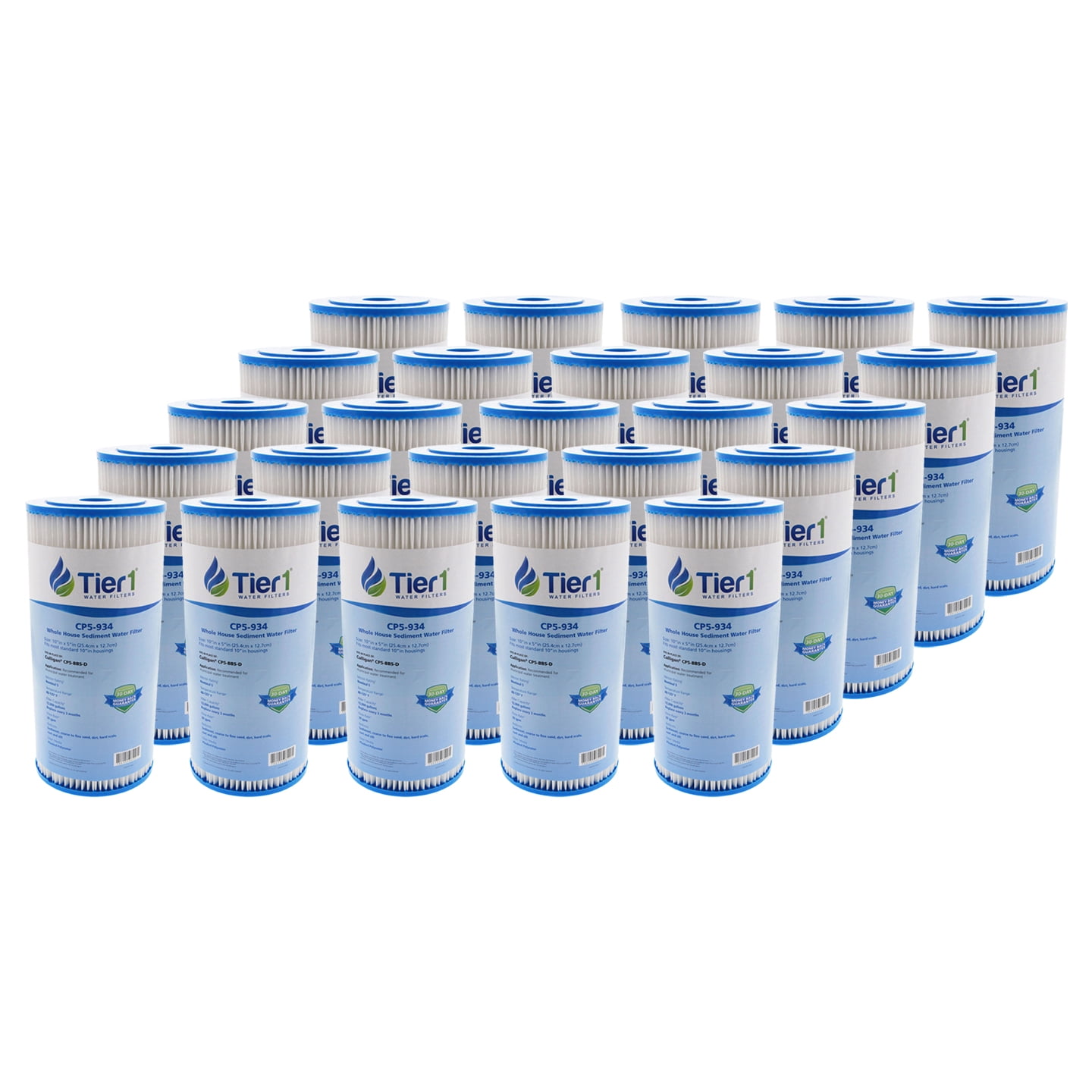 Tier1 5 Micron 10 Inch x 4.5 Inch | 25-Pack Pleated Polyester Whole House  Sediment Water Filter Replacement Cartridge | Compatible with Culligan  CP5-BBS-D, Pentek CP5-BB, W5CPHD, Home Water Filter - Walmart.com